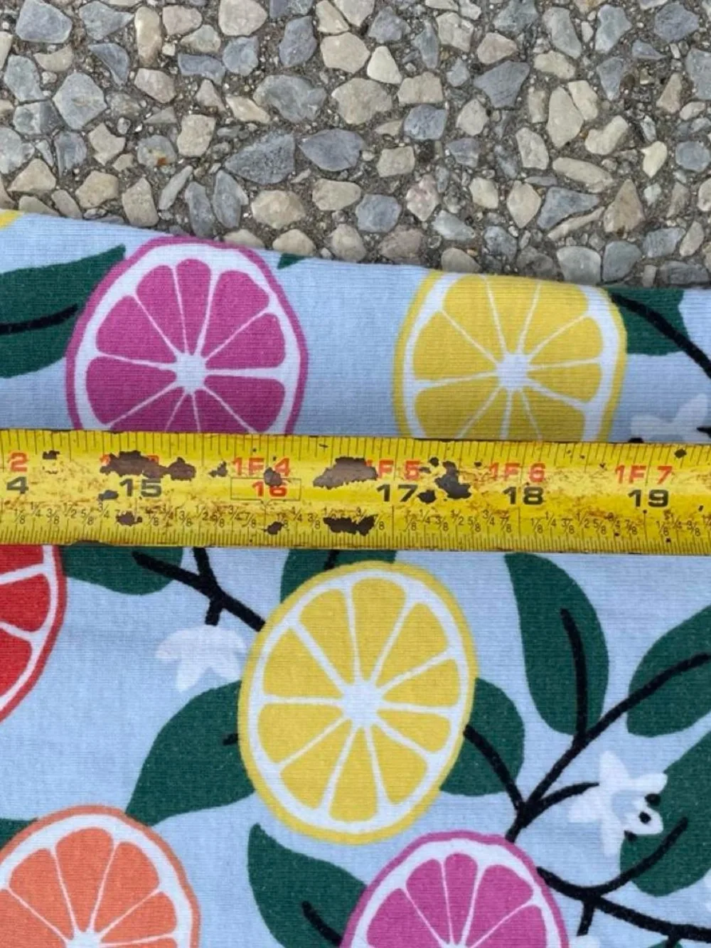 Hanna Andersson Light Blue Citrus Print Tee Kids PJ Tee